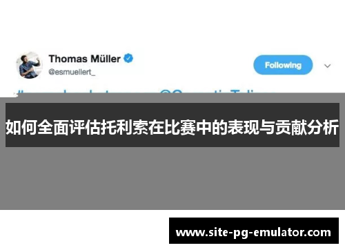 如何全面评估托利索在比赛中的表现与贡献分析