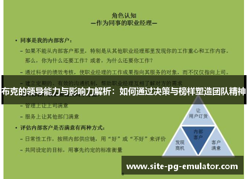 布克的领导能力与影响力解析：如何通过决策与榜样塑造团队精神